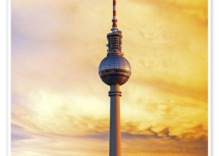 Berliner Fernsehturm Berlin television tower print by bildpics | Posterlounge photo