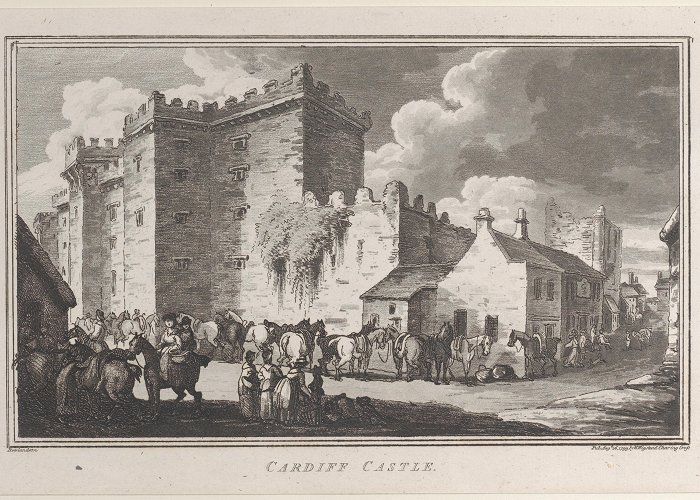 Cardiff castle John Hill | Cardiff Castle, from "Remarks on a Tour to North and ... photo