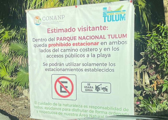 Parque Nacional Tulum You can't park along the north beach roads any more : r/tulum photo