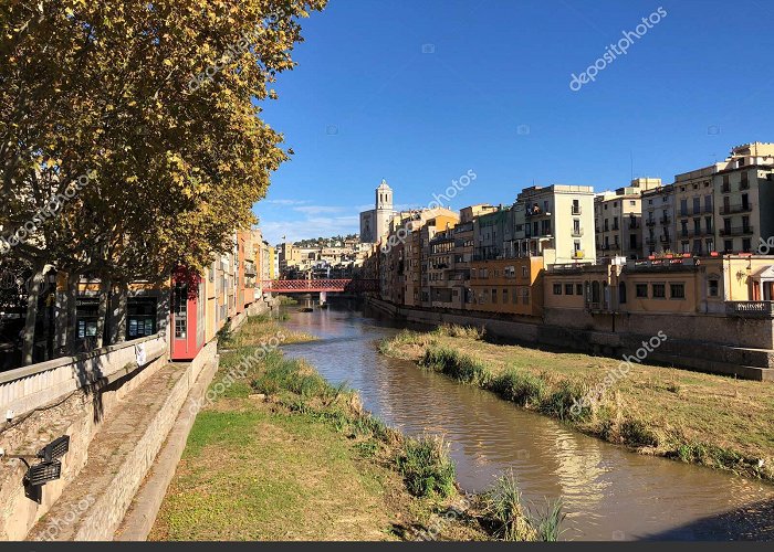 Pont de Pedra View Pont Pedra Bridge Onyar River Girona Spain Stock Photo by ... photo