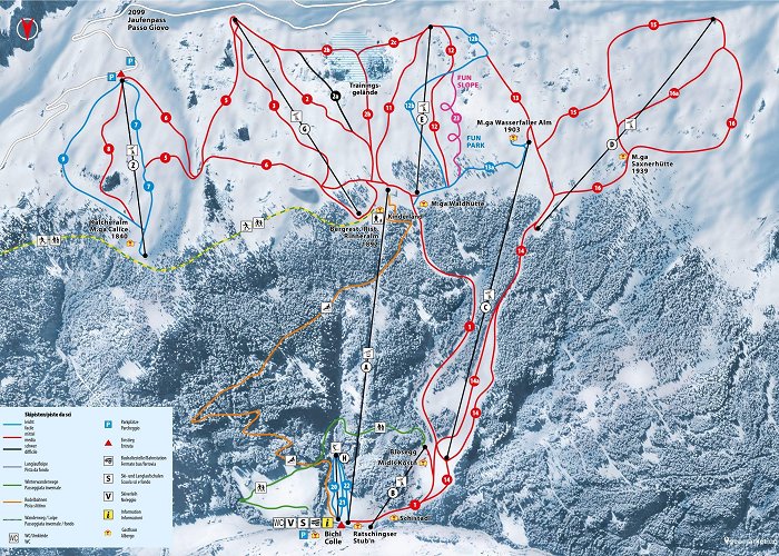 Racines-Giovo Trail map Racines-Giovo (Ratschings-Jaufen)/Malga Calice (Kalcheralm) photo