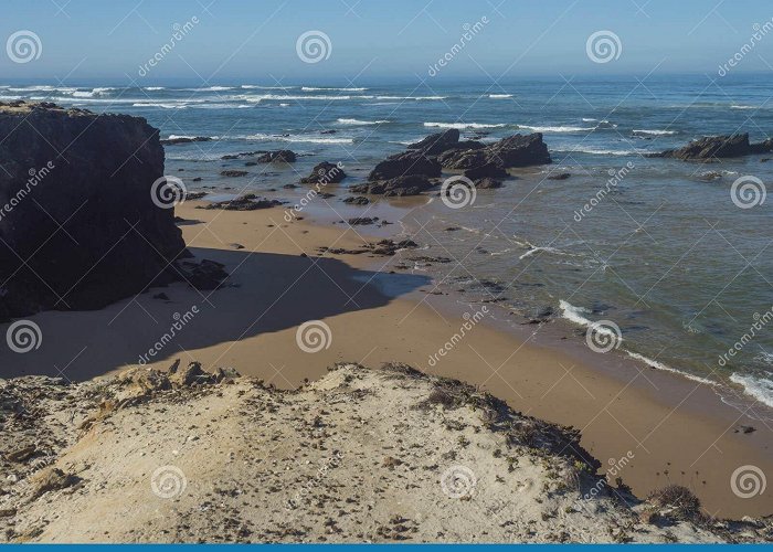 Praia das Furnas View of Praia Das Furnas Golden Sand Beach with Ocean Waves and ... photo