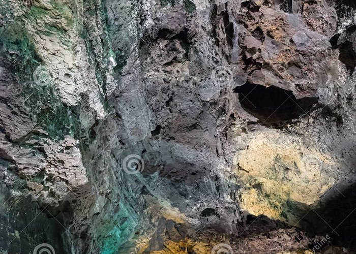 La Cueva de los Verdes Interior of the Cueva De Los Verdes in Lanzarote. Interior ... photo