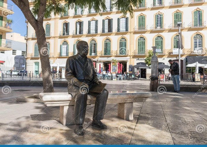 Plaza de la Merced Pablo Picasso Statue in Plaza De La Merced in Malaga, Spain ... photo