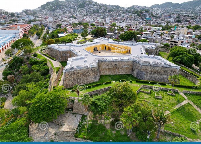 San Diego Fort San Diego Fort and the City: Aerial View from Above in Acapulco ... photo