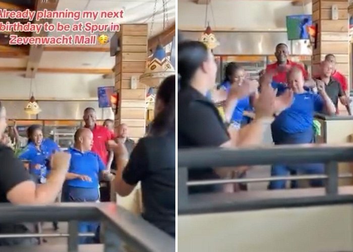 Zevenwacht Mall Waiters Make Birthday Epic with Fun Song and Dance photo