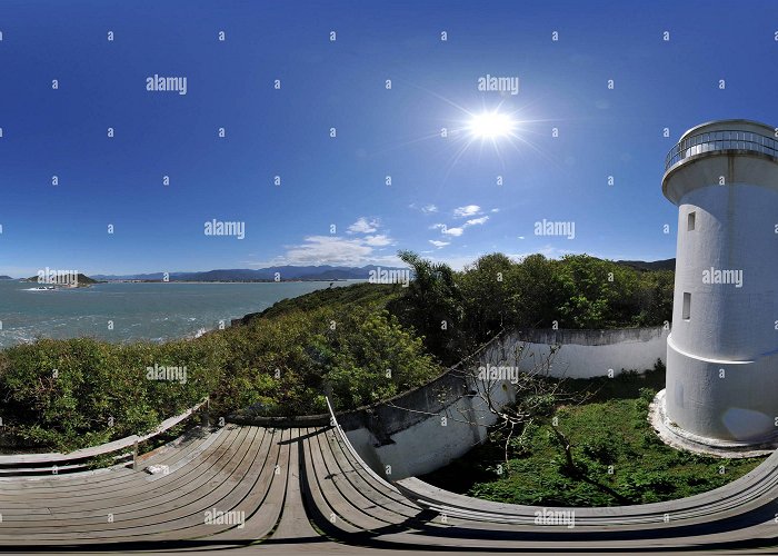 Lighthouse 360° view of Florianopolis - Light house at the south cape - Alamy photo