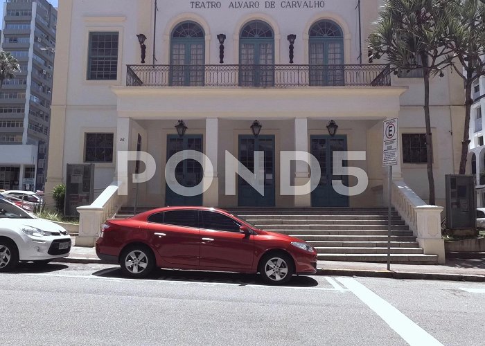 Alvaro Carvalho Theatre Theater Alvaro Carvalho, Colonial archit... | Stock Video | Pond5 photo