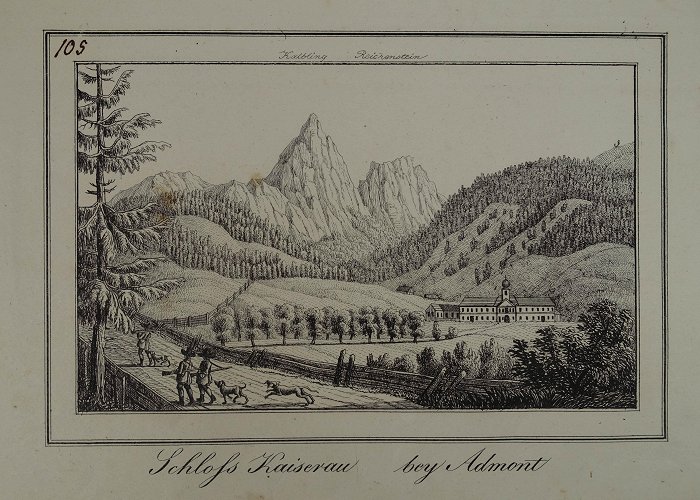 Schloss Kaiserau Schloss Kaiserau bey Admont. Lithographie aus Kaiser ... photo