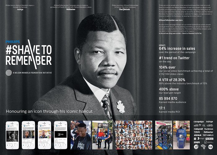 Nelson Mandela Foundation Philips & Nelson Mandela Foundation | Shave To Remember :: Behance photo