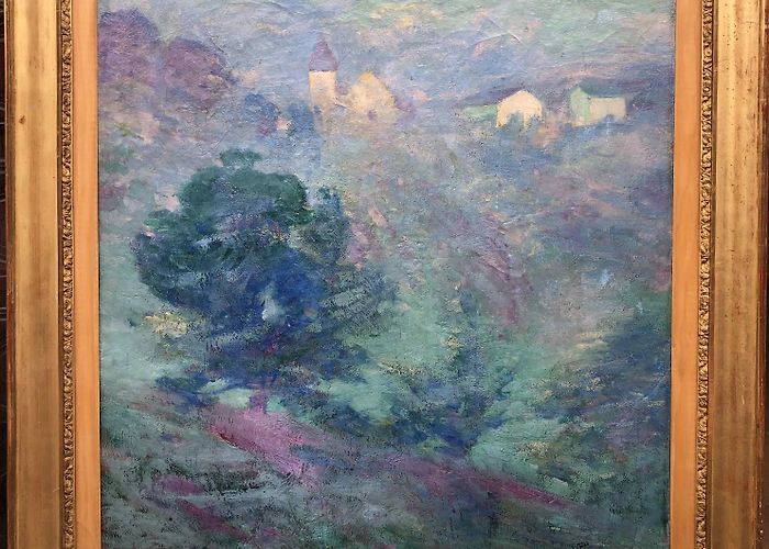 Musée de la Marine Landscape Of The Creuse Oil On Canvas Signed By Alfred Smith ... photo