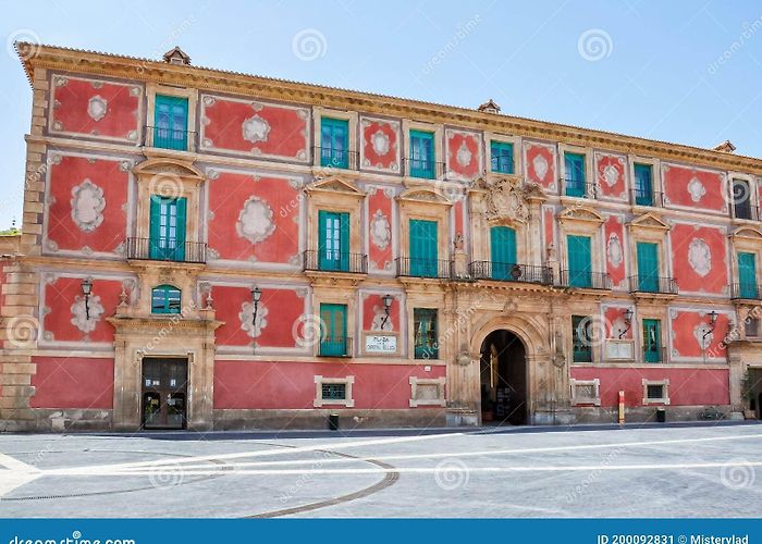 Episcopal Palace Episcopal Palace on Cardinal Belluga Square, Murcia, Spain Stock ... photo