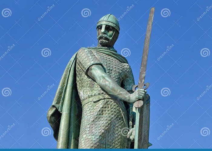 Salado Memorial Statue of the First King of Portugal, Dom Afonso Henriques in ... photo