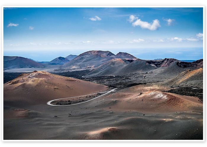 Feuerberge Lanzarote Timanfaya National park, Lanzarote print by Andreas Wonisch ... photo