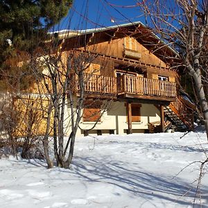 Chalet Chaleureux A Saint-Chaffrey Avec Vue Montagne Et Cheminee Villa Exterior photo