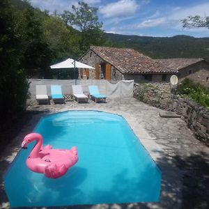 Maison de charme 3 étoiles dans les Cévennes avec terrasse et piscine privée Villa Cros  Exterior photo