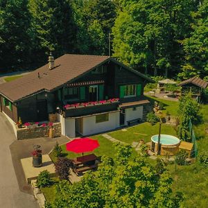 Chalet En Pleine Nature Avec Spa Villa Le Locle Exterior photo