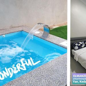 El Manzil Homestay With Pool Guar Chempedak Exterior photo