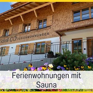 Ferienwohnungen Scholl - Private Sauna Oder Infrarotkabine Bad Hindelang Exterior photo