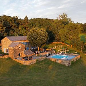 Corps De Ferme Renove Avec Piscine Et Terrasses Paisibles, A 1H30 De Lyon - Fr-1-582-396 Bed and Breakfast Saint-Etienne-Lardeyrol Exterior photo