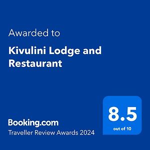 Kivulini Lodge And Restaurant Nungwi Exterior photo