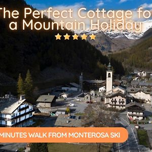 5 Minutes From Monterosa Ski, Small Cottage Gressoney-la-Trinité Exterior photo