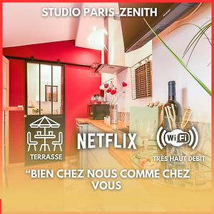 Apartamento Paris-Zenith-Bienvenue-Terrasse-Netflix Pantin Exterior photo