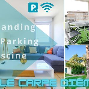 *Le Carpe Diem, Appartement 2 Chambres, Piscine, 2 Parking, Clim* Montpellier Exterior photo