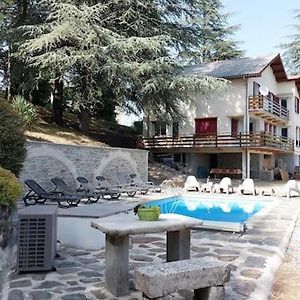 Chalet 14 pers avec vue panoramique et piscine chauffée Villa Genolhac Exterior photo