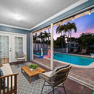 Peaceful 5Br -Waterway Views Private Heated Pool Villa Fort Lauderdale Exterior photo