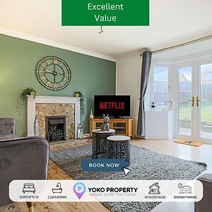 Detached House With Free Parking, Self Check-In, Fast Wifi And Smart Tv With Netflix By Yoko Property Villa Milton Keynes Exterior photo