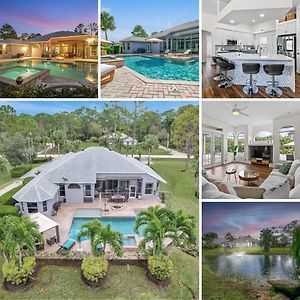 Luxury 4Br Villa Pool, Spa, Fire Pit, Pond View Loxahatchee Exterior photo