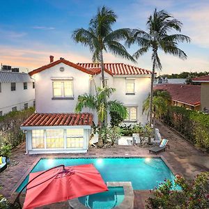 1926 Mediterranean Home With Heated Pool Sleeps 12 West Palm Beach Exterior photo