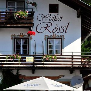 "0" Sterne Hotel Weisses Rossl In Leutasch/Tirol Exterior photo