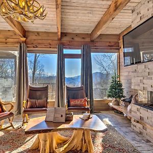 Luxe Blue Ridge Mountain Retreat With Sauna And Creek! Villa Maggie Valley Exterior photo