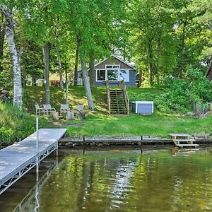 White Lake Home With Patio, Fire Pit, Boat Dock! Waupaca Exterior photo