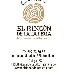 El Rincon de la Talega Villa Monterde de Albarracin Exterior photo