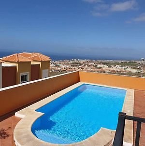 Villa Roque Del Conde With Private Pool Terrace With Fantastic Sea Views Wifi Garden Garage Adeje Exterior photo